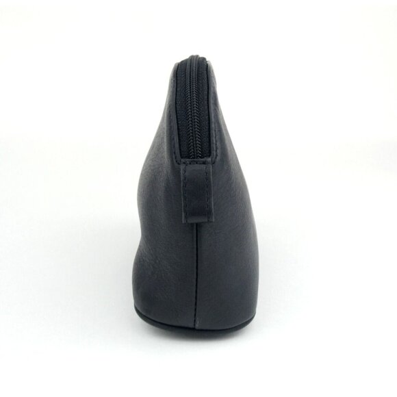 Coach Black Leather Medium Cosmetic Case Pouch - Picture 4 of 16